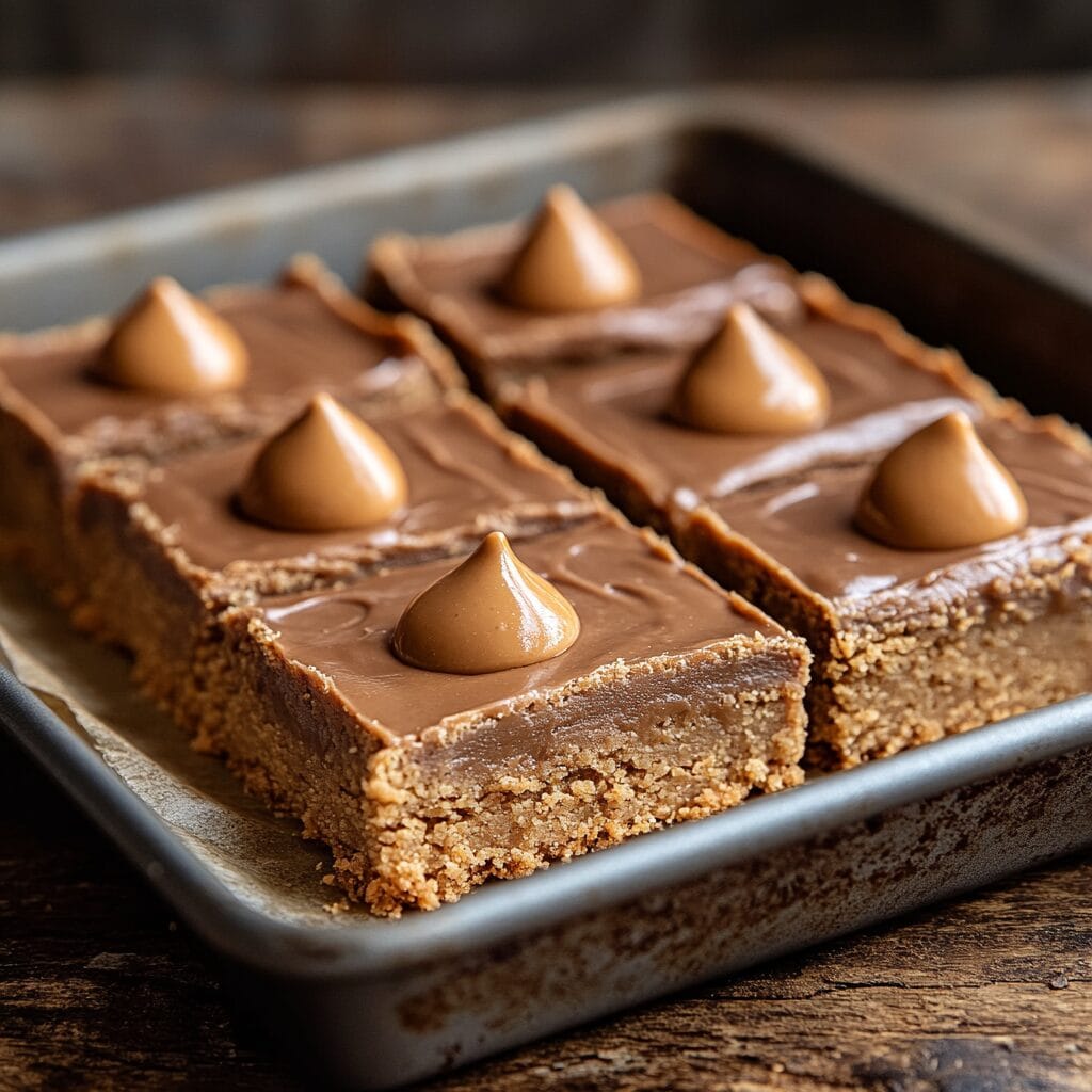 peanut butter blossom bars