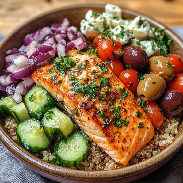 Mediterranean Salmon Bowl