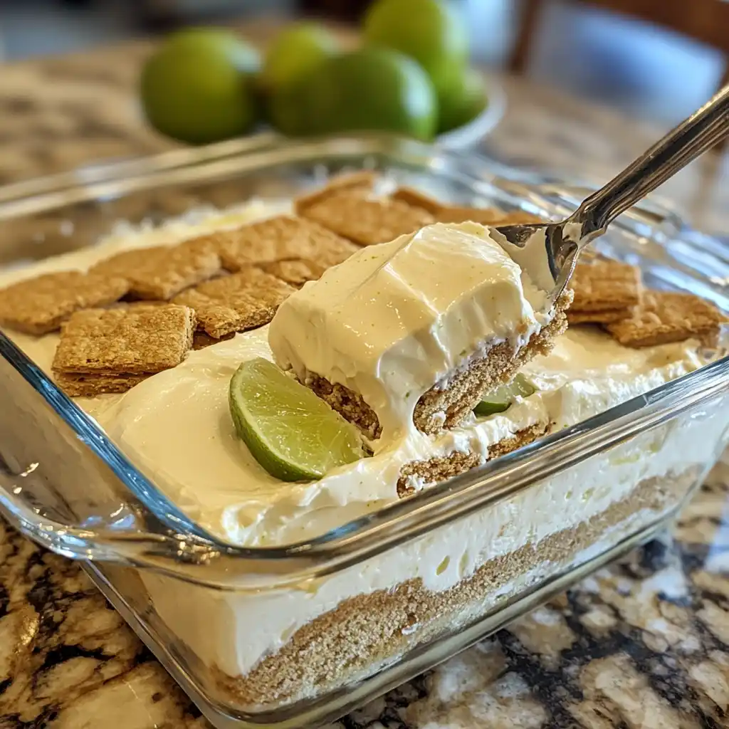 Key Lime Icebox Cake: The Ultimate Guide to a Refreshing No-Bake Dessert Layering Key Lime Icebox Cake in a dish