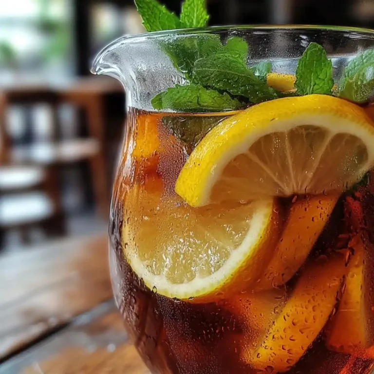 Best Sweet Tea Recipe: How to Make Authentic Southern Sweet Tea Authentic Sweet Tea Recipe with lemon and mint.