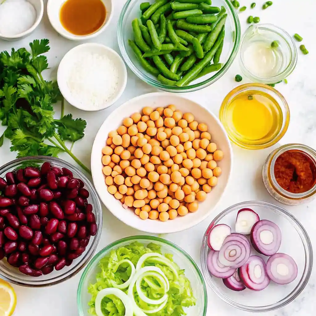 Three Bean Salad: The Best Classic & Modern Recipes for Every Occasion Ingredients for Three Bean Salad